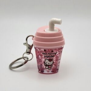 Hello Kitty Juice Cup Magic Lip Gloss Keychain NEW